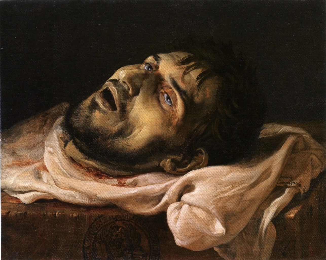 Studio di testa spiccata dal busto - Carmagnola, 1834